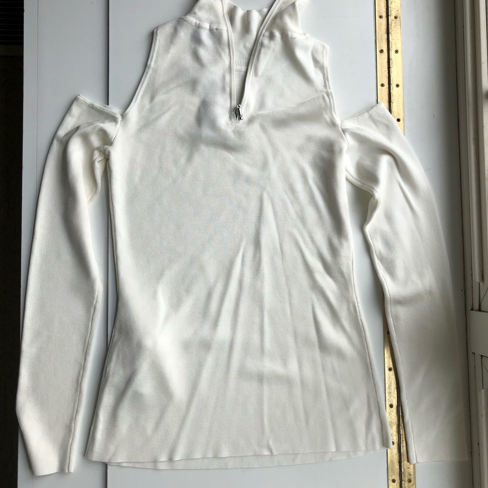 Long Sleeve White House Black Market Cold Shoulder